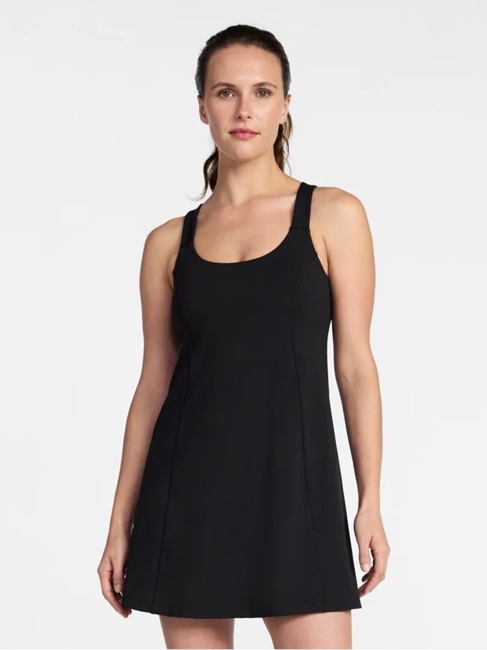 SO Limited Black Women's Dress - Criss-Cross Back